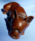French Bulldog Bronze J b  3166 Jennings Brothers Dog Figurine 6  Marked