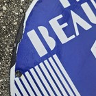 Beaumont Hotel Sign Porcelain Enamel Advertising 18  Round Texas 