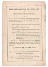 Singer Fiddlebase From 1891 Sewing Machine Instruction Manual - Wire Bound