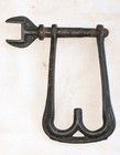Pair  2  Beautiful Antique Vintage Primitive Horse Drawn Plow Clevis Cast Iron