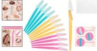 Multipurpose Facial Hair Remover - 12 Pcs Eyebrow Razors For Sensitive Skin Care