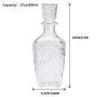 Liquor Decanter  Glass Spirits Decanter With Airtight Stopper  Whiskey Vodka    