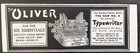 1902 Oliver Typewriter Vtg Print Ad Standard Visible Writer No 3 Six Essentials
