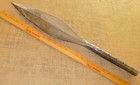 African Hand Forged Ornate Tribal Battle Hunting Spear Head 24 1 4  Long Blade