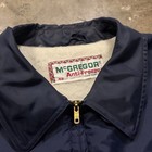 Vtg 50s Mcgregor Nylon Anti-freeze Jacket Blue Sherpa Lined Usa Made Size 42