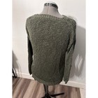 Love At First Sight Fringed Knit Sweater Women L Green Excellent Boho Western