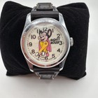 Vintage Mighty Mouse Terrytoons Swiss Made Mechanical Wind-up Watch Serviced