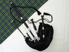 New Scottish Great Highland Bagpipes Full Set W  Chanter  Drones   Tartan Bag