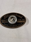 Slingerland Niles Black brass Badge Serial  49914 For Tom  Snare Or Bass Drum