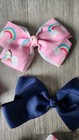 Jojo Siwa 5  Hair Bows Lot Of 8 Multicolored Euc Dance Cheer
