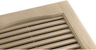 Homeside Open Louver Vinyl Shutters  1 Pair  14-1 2in  X 43in  - 050 Black