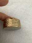 Vintage Mini Oval Micro Mosaic Pill Trinket Box 1 3 8  Wide X 5 8 tall Hinged