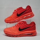 Nike Air Max Mens 2017 Bright Crimson Red Sneakers Shoes 849559-602 Size 7 New