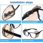 1 200 Pairs Side Shields For Eye Glasses Slip On Safety Glasses Shield Universal
