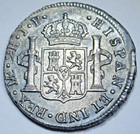 1807 Spanish Peru 2 Reales Genuine Xf-au Details 1800 s Colonial Pirate 2r Coin