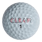 Clear Tour Black Golf Balls - White - 1 Dozen