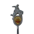 Medora North Dakota Souvenir Spoon Figural Cowboy Bronco Us State Collectible