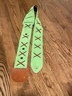 Jimi Hendrix Isle Of Wight Guitar Strap- Vintage Made In The U k -lime Green