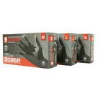 Black Nitrile Vinyl Gloves Disposable Powder Latex Free 3 Pack M L   Xl 300 Ct
