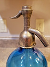 Vintage  Blue French Seltzer Bottle