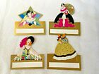 4 Unused Vintage Art Deco Bridge Place Cards  Name Cards  Lovely Ladies