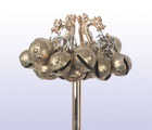 Korean Shaman Mudang Brass 24 Drops Rattle Hand Bell Occult Buddhism Ceremonial