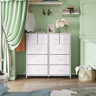 White Dresser For Bedroom With 10 Drawers  Tall Chest Of Drawers For Bedroom  St