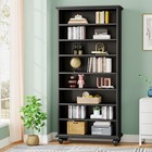 63   Tall Modern Bookcase W  Led Light freestanding Bookshelf Open Storage Shelf
