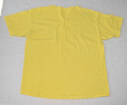 Vintage T-shirt Single Stitch V Neck Size Xl 80s Yellow Bowling Pin Appliques