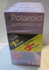 Nos Sealed 6 Pack Vhs Video Tapes Polaroid 8 Hr Supercolor Lot Of 6 Vtg T-160