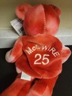 Salvino   s Bamm Beanos Mark Mcgwire  25 Opening Day Red Plush Bear W  Tags 1999