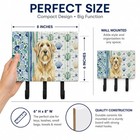 Caroline s Treasures Wheaten Tan Otterhound Coastal Sea Glass Leash Key Holder
