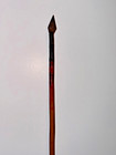 Antique Native American Arrow  Metal Tip  Feathers  Sinew  Painted Designs   e11