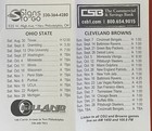 2025 Cleveland Browns   Ohio State Buckeyes  Schedule      College Football Sked