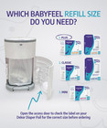 Refills For Dekor Plus Diaper Pails  8 Pack  Exclusive 30  Extra Thickness  Fres