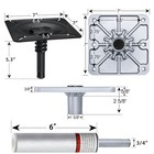 Cllomagy Boat Seat Pedestal Base Mount Kit Package Lock In 3 4 Boat Seat Pin