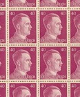 Stamp Germany Mi 795 Sc 520 Sheet 1941 Wwii Fascism War Era Hitler German Mnh F