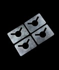 Steel Banjo Eye-3 8  Steel Plate  4 Pack  Weld On For 3 8  Chain