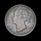 Canada  1872  20 Cents  Silver  H - Queen Victoria  Newfoundland  Birmingham 1