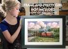 Wa g 1800 Ge Centercab   Limited Edition Print  Art By Andy Romano R14-162