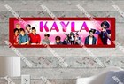 One Direction - Personalized Name Poster Customized Birthday Wall Decor Banner