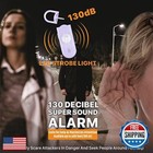 Safe Sound Personal Alarm  2 Pack 130 Db Loud Siren Song Emergency Security A