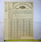 1856 Penobscot   Kennebec Railroad Co  200 Stock Certificate Old Bangor Maine Rr