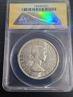 1959 Canada Silver Dollar Slab Graded By Anacs Uncirculated Ms 62 Free Shipping