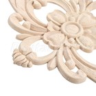 40cmx20cm Unpainted Wood Carving Decal Cabinet Window Door Craft Onlay Applique
