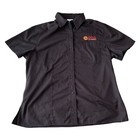 Amc Theaters Womens Employee Button Down Shirt Black Size L W Chest Pocket