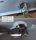 Cash Drawer Lock   Keys - Fits Clover D100 To Replace Codes A001 Thru C200