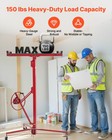 Vevor 16ft Drywall Lift 150lbs Sheetrock Hoist Lifter Adjustable Lockable Wheels