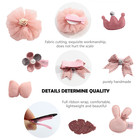 Toddler Girl Hair Clips Set Pink Bow Crown Star Bunny Non Slip Alligator