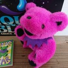 Grateful Dead Dancing Bear Pink Plush Liquid Blue Vintage Rare